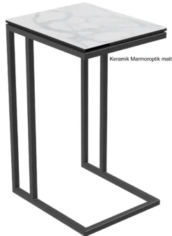 Alicia Beistelltisch Metall schwarz