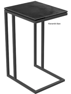 Alicia Beistelltisch Metall schwarz
