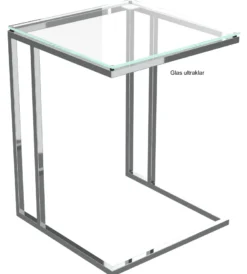 Alicia Beistelltisch mit Glasplatte