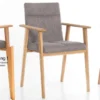 Arona Stuhl mit Armlehne Holz