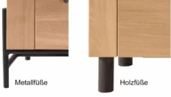 Ascona Highboard Holz modern