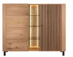 Ascona Highboard Holz modern