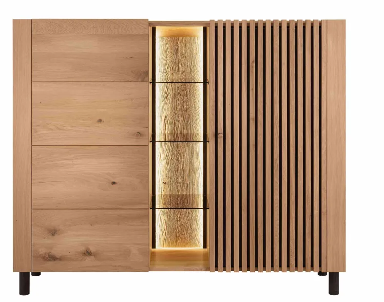 Ascona Highboard Holz modern