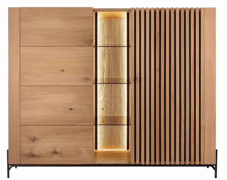 Ascona Highboard Holz modern