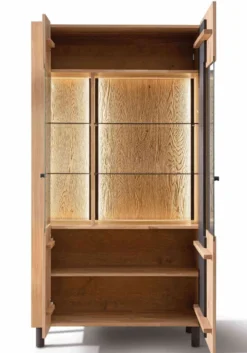 Ascona Vitrinenschrank Holz modern