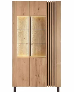 Ascona Vitrinenschrank Holz modern