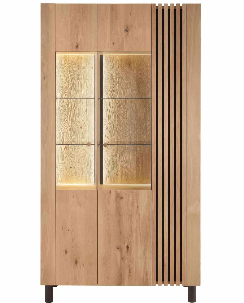 Ascona Vitrinenschrank Holz modern