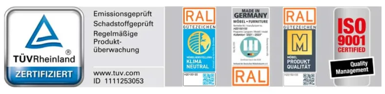 Asti Bett mit LED