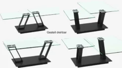 Barcelona Doppel Couchtisch Keramik