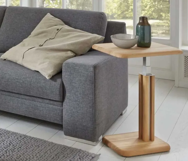 7887 Beistelltisch höhenverstellbar Holz