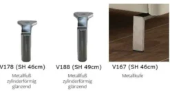 Belen 2 Sitzer Sofa Leder modern