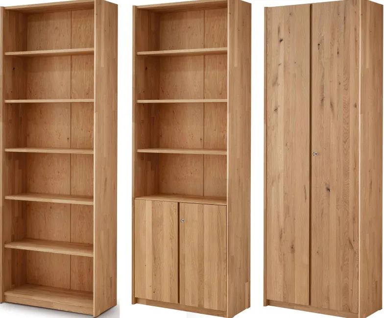 Bergamo Bücherregal Massivholz