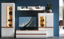 Binz Wohnwand weiß modern