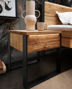 Boston massiv Holz Nachttisch