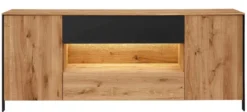 Boston Sideboard eiche schwarz