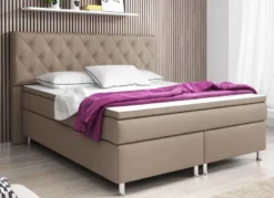 Boxspringbett mit hohem Kopfteil