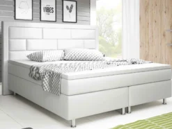 Boxspringbett mit hohem Kopfteil