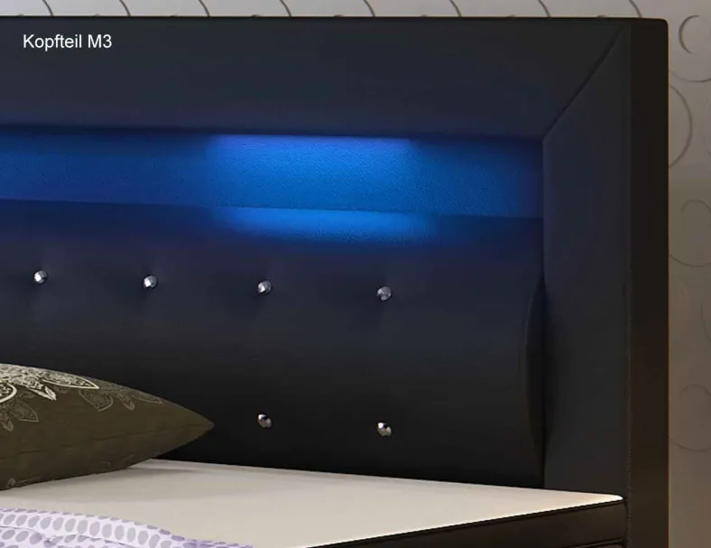 Boxspringbett mit LED