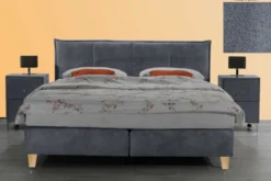 Boxspringbett 180x200 anthrazit