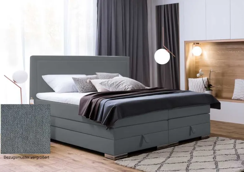 Boxspringbett 180x200 cm mit Bettkasten
