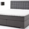 Boxspringbett 180x200 grau