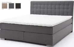 Boxspringbett 180x200 grau