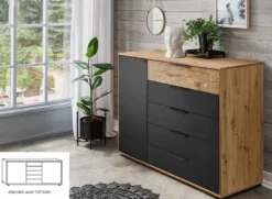 Cadiz Kommode mit Türen und Schubladen