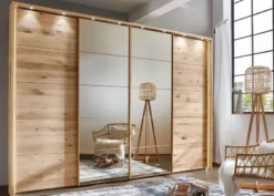 Cardiff Kleiderschrank teilmassiv eiche