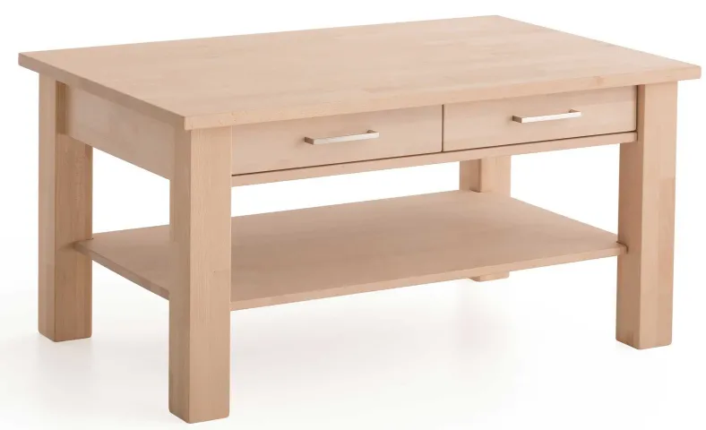 CH130B Couchtisch mit Schublade Massivholz