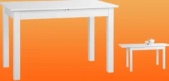 Columbia günstiger Küchentisch weiß ausziehbar