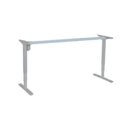 ConSet höhenverstellbarer Schreibtisch STEH / Sitz 100kg Gestell rund