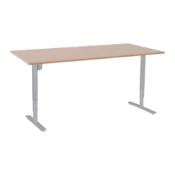 ConSet höhenverstellbarer Schreibtisch STEH / Sitz 100kg Gestell rund