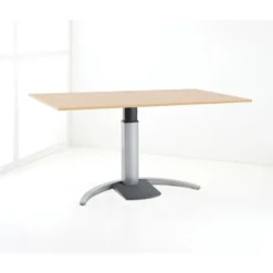 ConSet Schreibtisch 120x80 cm Säule höhenverstellbar