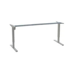 ConSet Steh-Schreibtisch höhenverstellbar weiß o. buche 80 kg