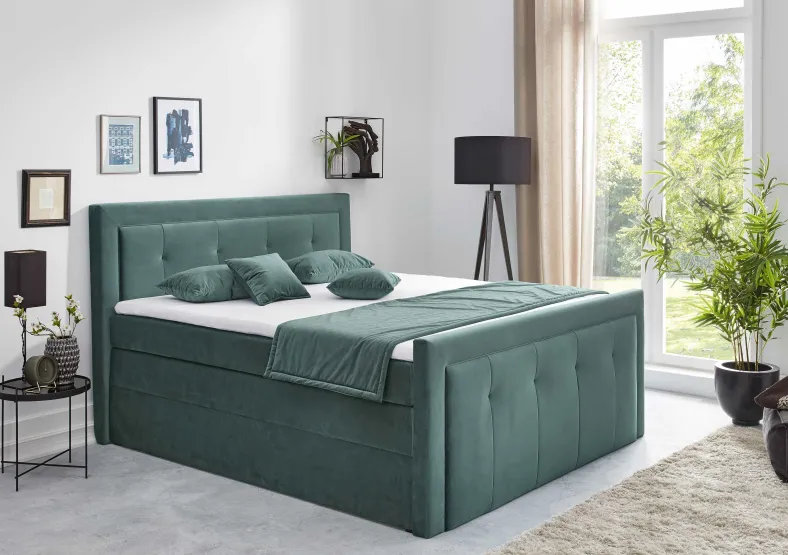 Cosima Boxspringbett 100x200 mit Bettkasten
