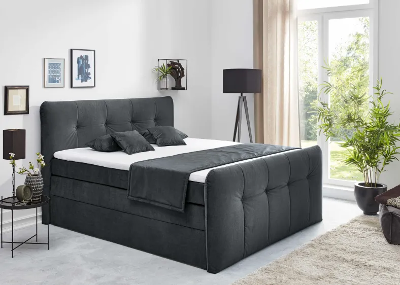 Cosima Boxspringbett 100x200 mit Bettkasten