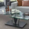 1019 Couchtisch drehbar 2 Ebenen