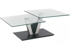 1019 Couchtisch drehbar 2 Ebenen