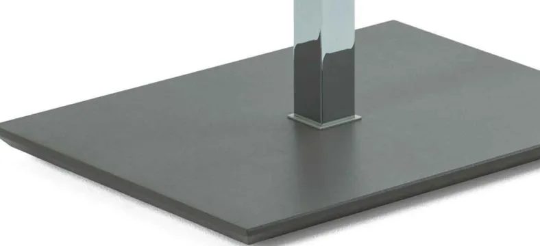 2598 Couchtisch Glas Metall höhenverstellbar