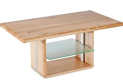 1808 Couchtisch höhenverstellbar Massivholz