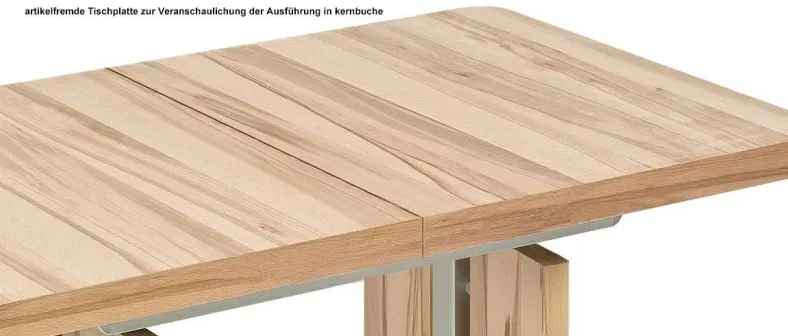 1808 Couchtisch höhenverstellbar Massivholz