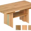 1690 Couchtisch Massivholz höhenverstellbar