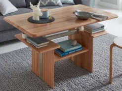 1690 Couchtisch Massivholz höhenverstellbar
