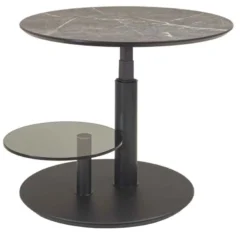 1889 Couchtisch rund höhenverstellbar