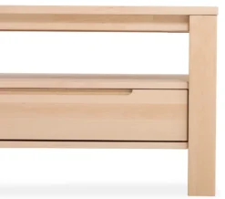 Couchtisch wildeiche massiv mit Schublade
