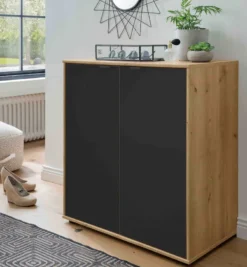 Cremona Kommode mit Glastüren