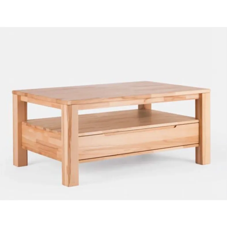 CT 102 Couchtisch mit Schublade Massivholz
