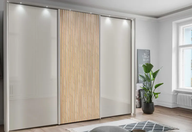 Denver Schwebetürschrank Glas