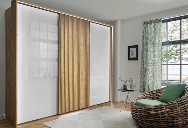 Denver Schwebetürschrank Glas