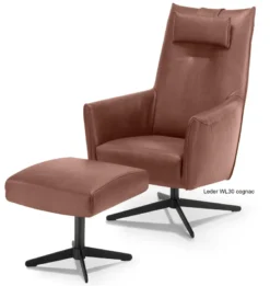 Dex Sessel mit Hocker